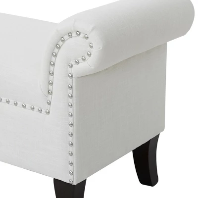 Jennifer Taylor Home Kathy Roll Arm Entryway Accent Bench - Image 7