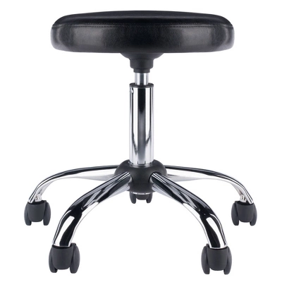 Clark Adjustable Height Swivel Bar Stool With Cushion Black - Winsome - Image 5