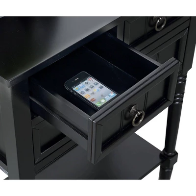 Kendra 3 Drawer Hall Table With Shelf - Breighton Home - Image 9