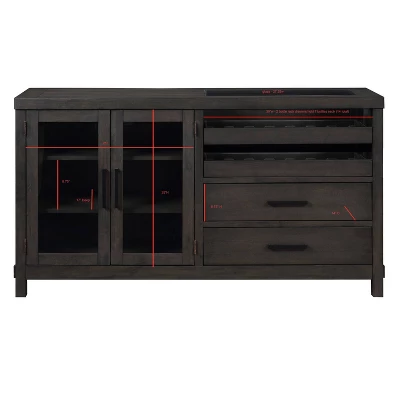 Napa Server Dusky Cedar Finish - Steve Silver Co.