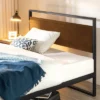 Suzanne Bamboo And Metal Platform Bed Frame With Headboard - Zinus