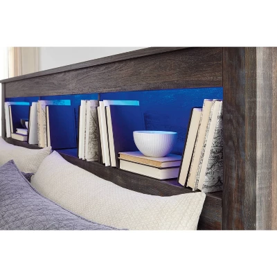 Queen/Full Drystan Bookcase Headboard - Signature Design By Ashley - Image 4
