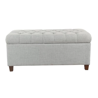 Ainsley Button Tufted Storage Bench - HomePop - Image 6