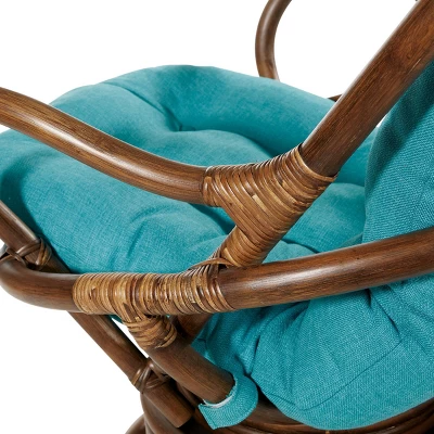 Kauai Rattan Swivel Rocker Chair - OSP Home Furnishings - Image 5