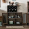 Morse Farmhouse Mobile Wine Cabinet Reclaimed Oak - HOMES: Inside + Out