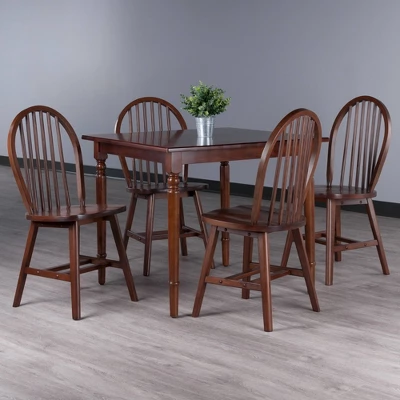 5pc Mornay Dining Table Set Walnut - Winsome - Image 10