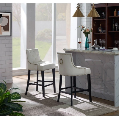 Leigh Counter Height Barstool - Chic Home - Image 3