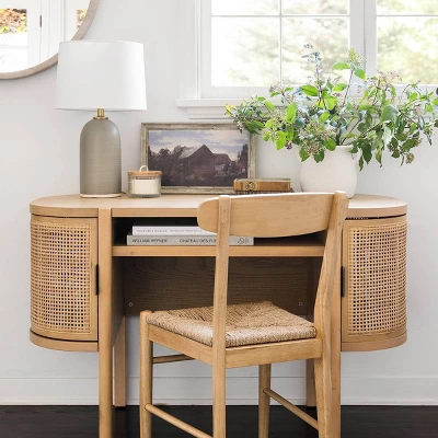Logan Wood Dining Chair With Woven Seat - Threshold™ Designed With Studio McGee - Image 8