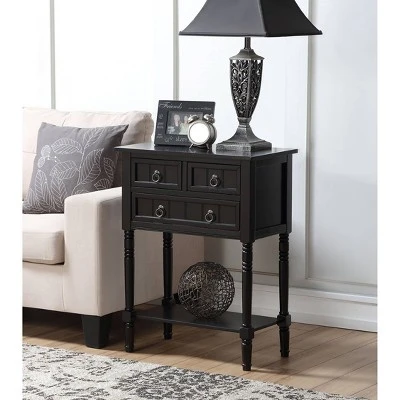 Kendra 3 Drawer Hall Table With Shelf - Breighton Home - Image 4