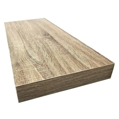 Floating Shelf Wall Mounted Hidden Brackets Rustic Wood - InPlace - Image 3