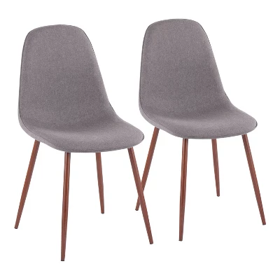 Set Of 2 Pebble Mid-Century Modern Dining Accent Chairs - LumiSource - Image 12