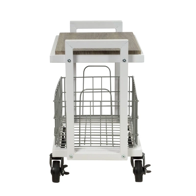 Cart System With Wheels 2 Tier White - Atlantic - Image 6