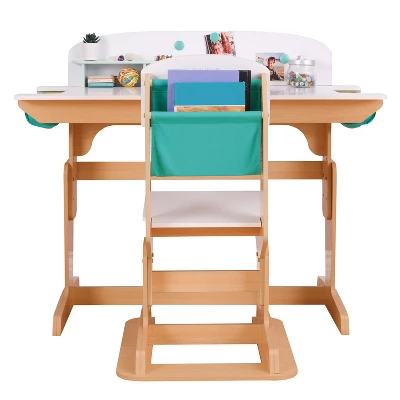 KidKraft Grow Together Pocket Adjustable Desk With Hutch And Chair - Image 9