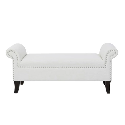 Jennifer Taylor Home Kathy Roll Arm Entryway Accent Bench - Image 3