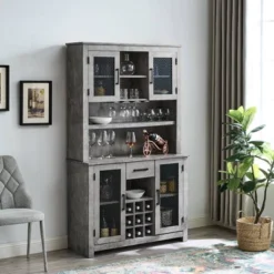 Tall Cabinet With Mesh Doors - Jill Zarin