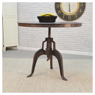 Mundra Adjustable Crank Dining Table - Carolina Cottage
