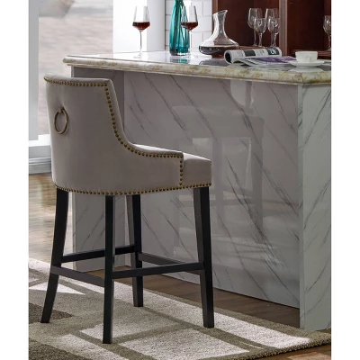 Leigh Counter Height Barstool - Chic Home - Image 9