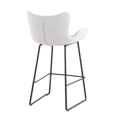 Set Of 2 Tara Contemporary Counter Height Barstools - LumiSource - Image 3