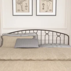 King Riverbrooke Metal Arch Scallop Headboard Bronze - Hillsdale Furniture