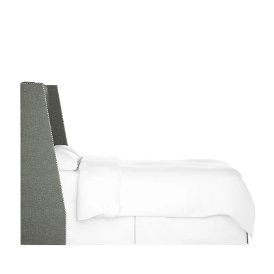 Diamond Tufted Nail Button Wingback Headboard - Skyline Furniture - Image 2