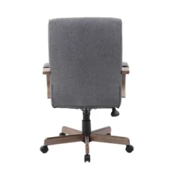 Modern Conference Chair Slate Gray/Driftwood - Boss Office Products