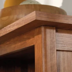 71" Union Plain Bookcase With Doors Prairie Cherry - Sauder