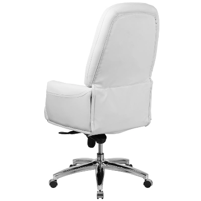 Flash Furniture High Back Traditional Tufted White LeatherSoft Multifunction Executive Swivel Ergonomic Office Chair With Arms - Image 6