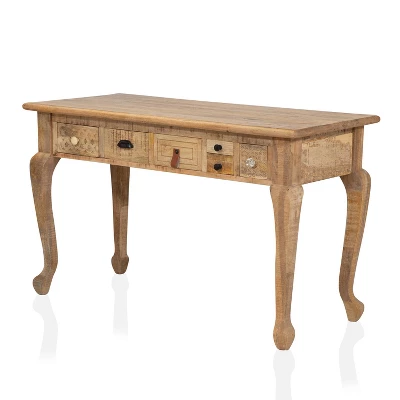 Serreno Rectangular Writing Desk Natural - Furniture Of America