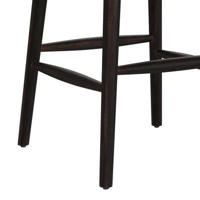 Braddock Spindle Back Memory Return Swivel Counter Height Barstool Rubbed Black - Hillsdale Furniture - Image 7