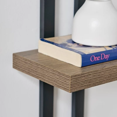 36" X 11" 4 Tier Ladder Bracket Floating Wall Shelf Unit - Danya B. - Image 10