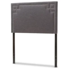 Geneva Modern And Contemporary Fabric Upholstered Headboard - Twin - Baxton Studio