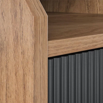 Magnolia End Table Walnut/Black - Novogratz - Image 9