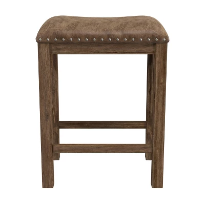 Set Of 2 Willow Bend Counter Height Barstool Walnut/Brown- Hillsdale Furniture - Image 4