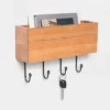 Beechwood Wall Storage With Hooks - Threshold™
