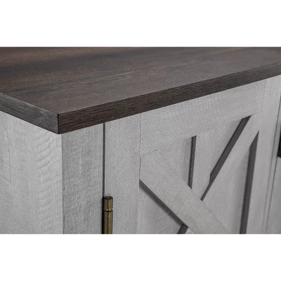 Saw Cut TV Stand For TVs Up To 55" Off White - Home Essentials - Image 11