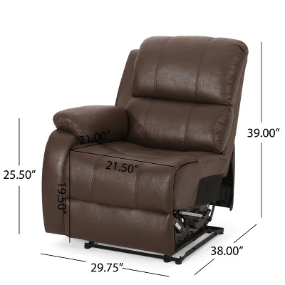 Meridan Contemporary Upholstered Theater Seating Reclining Sofa - Christopher Knight Home - Image 16