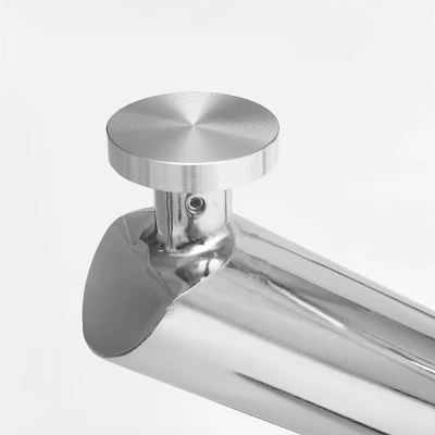 Eileen 43.3 Inch Contemporary Round Dining Table With Clear Tempered Transparent Glass Tabletop And Pedestal Legs-The Pop Maison - Image 5