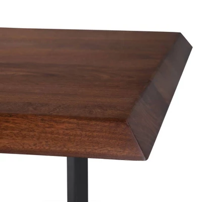 Hathaway Dining Table With Inverted Metal Base - WyndenHall - Image 2