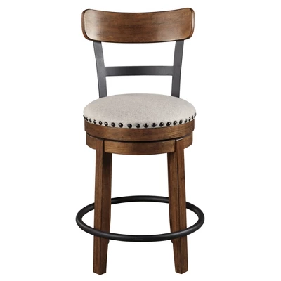 Valebeck Upholstered Swivel Counter Height Barstool - Signature Design By Ashley - Image 2