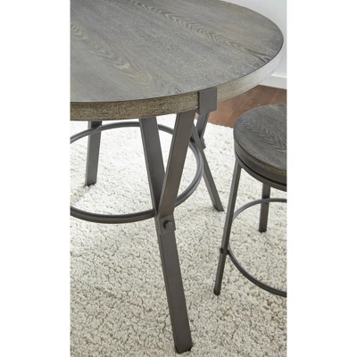 5pc Portland Counter Height Dining Set Gray - Steve Silver - Image 3