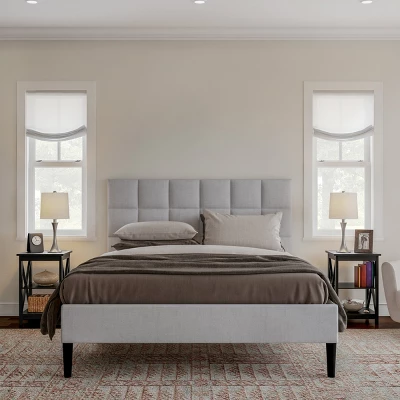 Hastings Home End Table With Two Shelves, X-Leg Design, And Wooden Stand, Black - Image 4