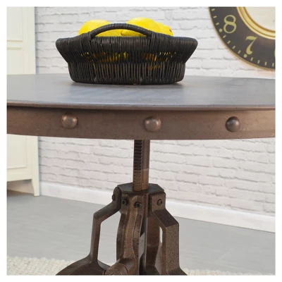 Mundra Adjustable Crank Dining Table - Carolina Cottage - Image 5