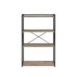47" Corday Bookcase Gray And Black - Steve Silver Co.