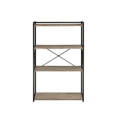 47" Corday Bookcase Gray And Black - Steve Silver Co.