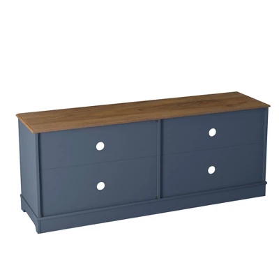 58" Modern Style TV Stand For TVs Up To 65" Navy - Festivo - Image 2