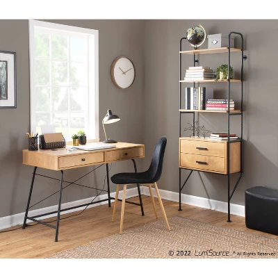 Set Of 2 Pebble Metal/Velvet Dining Chairs - LumiSource - Image 9