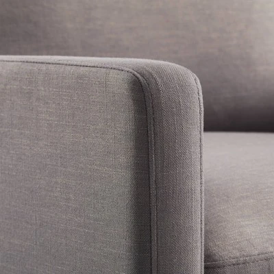 Delano Sofa In Pewter Charcoal Linen - New Heights - Image 2