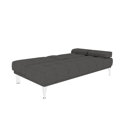 Miley Convertible Futon Sofa Bed With Chaise - Serta - Image 4