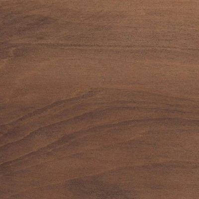 Jamila Wood And Synthetic Rattan Platform Bed Walnut Brown - Baxton Studio - Image 5