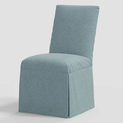 Samy Skirted Slipcover Dining Chair In Linen - Threshold™ - Image 7
